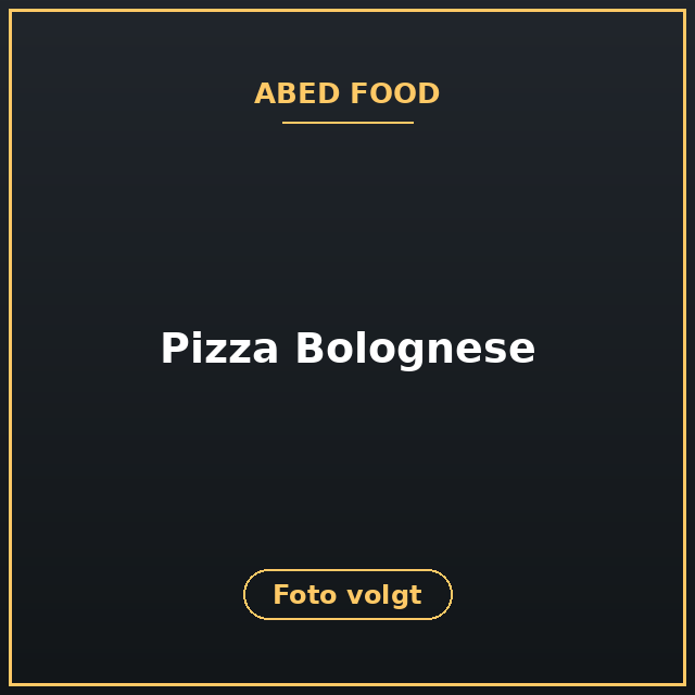 [ABF-35] Pizza Bolognese