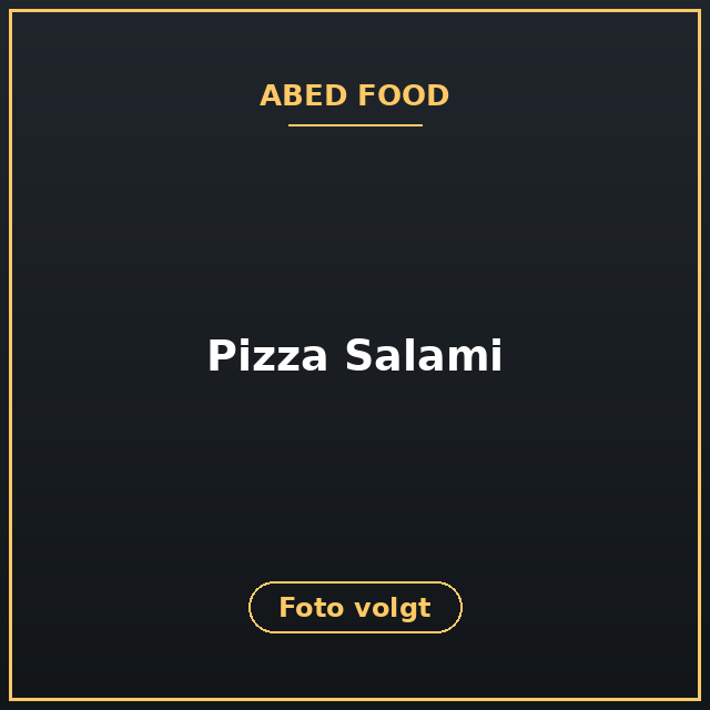 [ABF-37] Pizza Salami