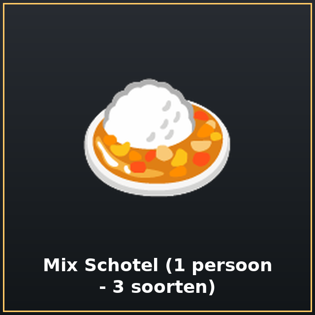 Mix Schotel (1 persoon - 3 soorten)