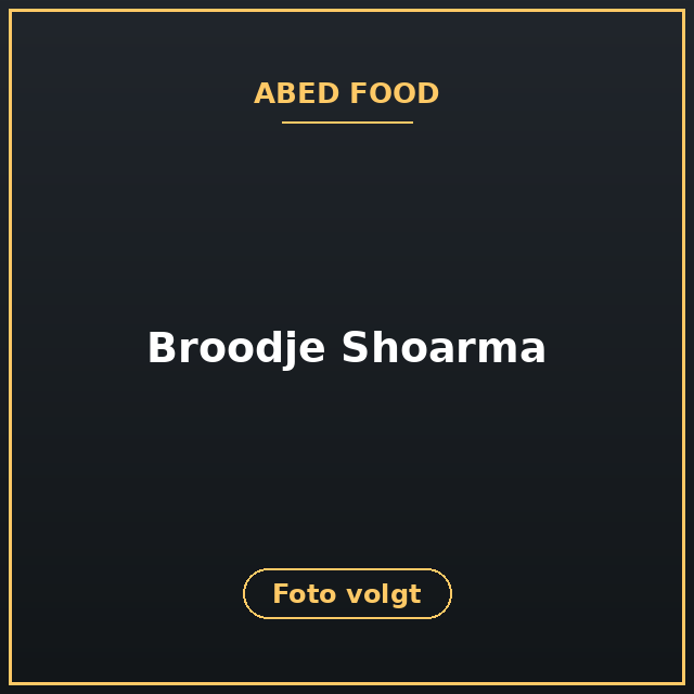 [ABF-56] Broodje Shoarma