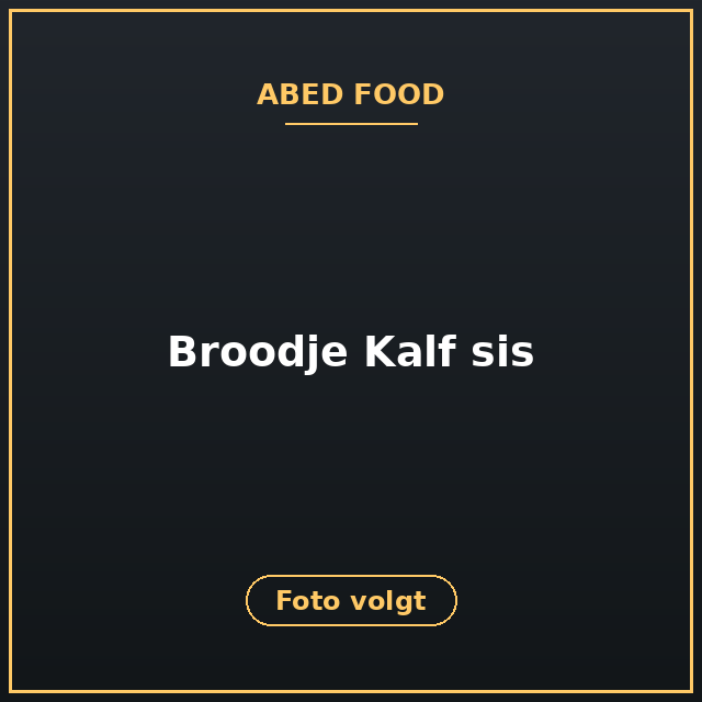 [ABF-62] Broodje Kalf sis