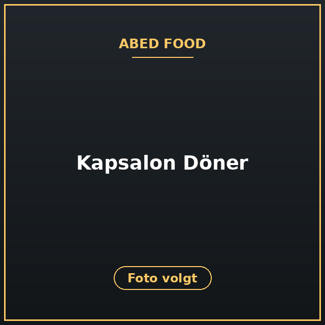 [ABF-1] Kapsalon Döner