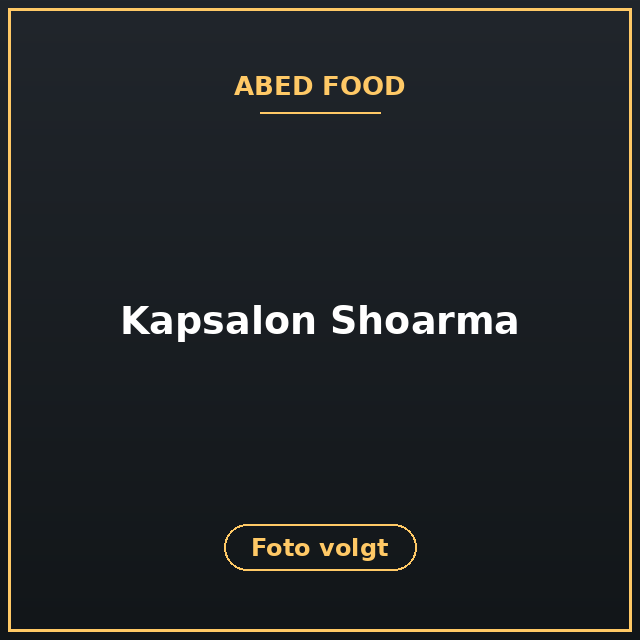[ABF-3] Kapsalon Shoarma