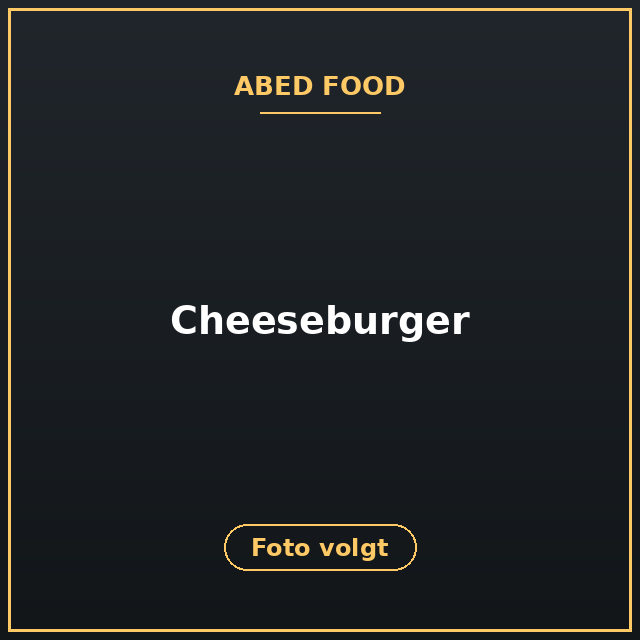 [ABF-6] Cheeseburger