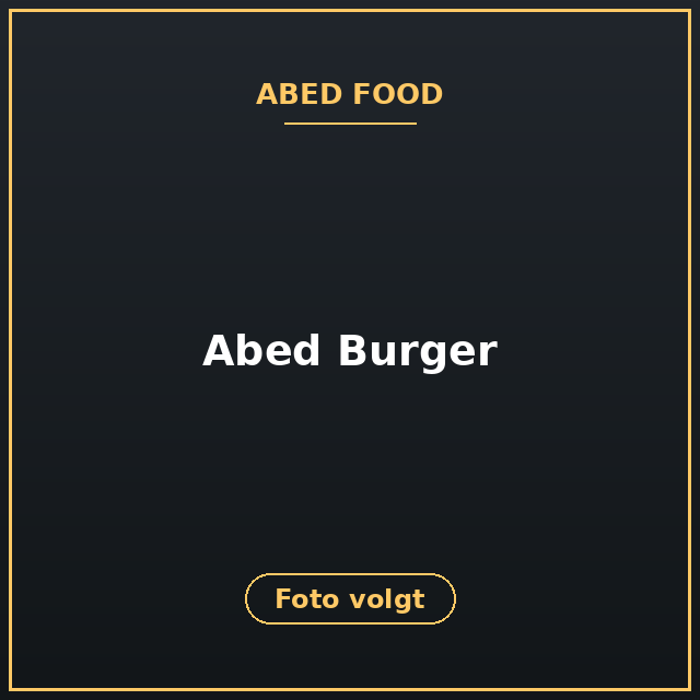 [ABF-12] Abed Burger