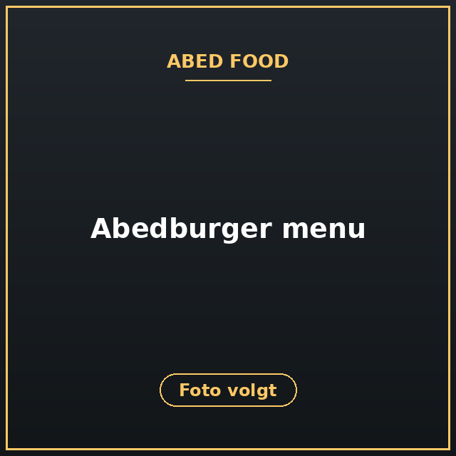[ABF-144] Abedburger menu