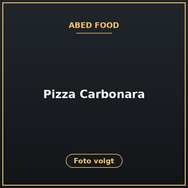 [ABF-29] Pizza Carbonara
